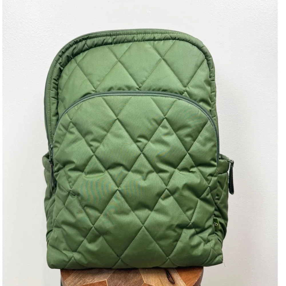 Vera Bradley Essential Large Backpack Cedar Green Quilted School Travel College